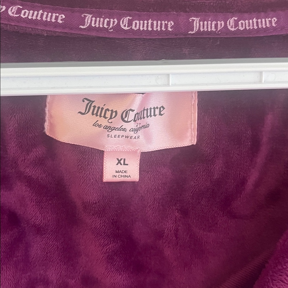 Juicy Couture Plum Rhinestone Sleepwear - Picture 3 of 3